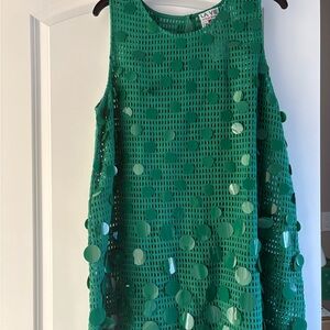 La Vie Style House Forest Green Bangle Net Mini
A-Line Dress